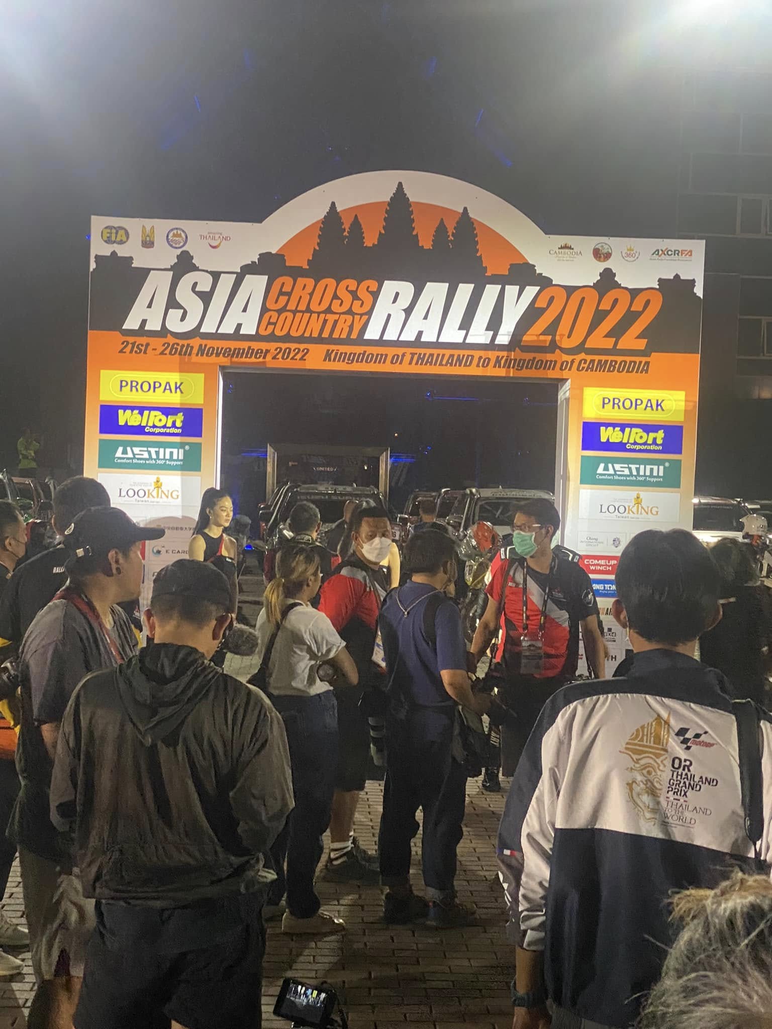 AXCR 2022 start gate with crowd