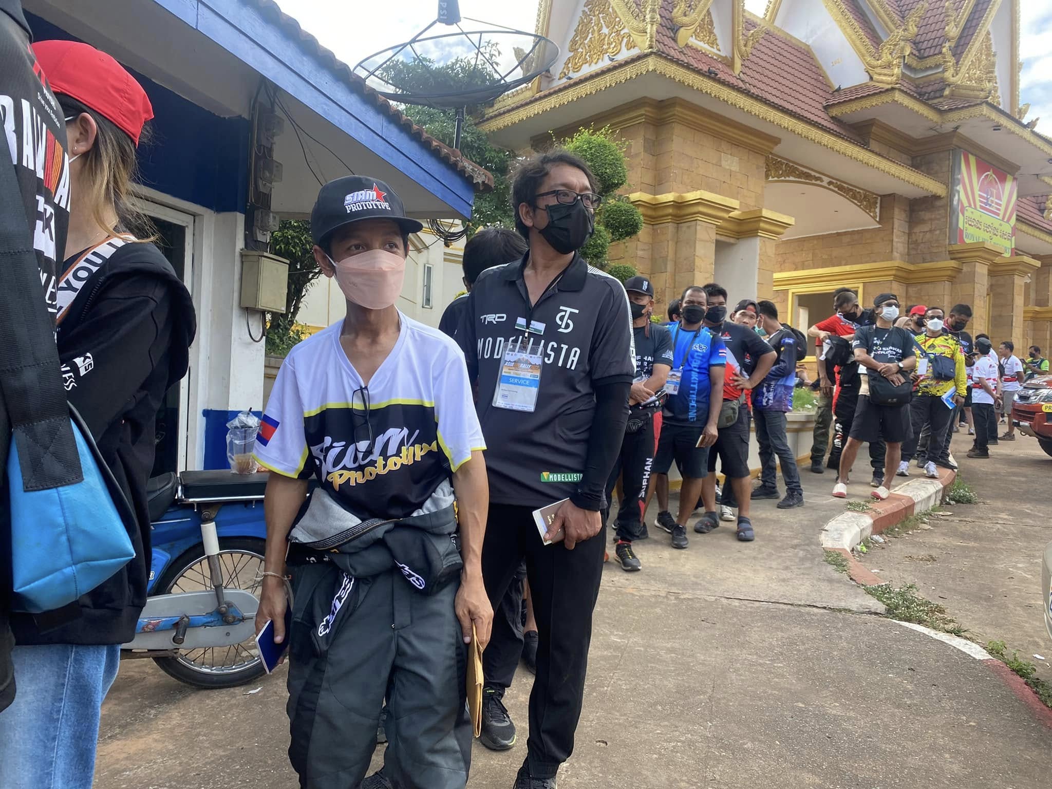 Team at the finish venue