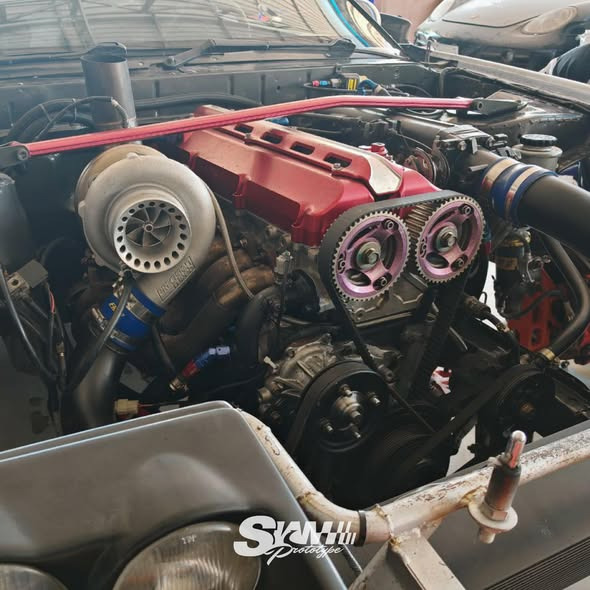 2JZ cam gears and turbo detail