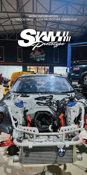 Engine out, shell stripped for new engine build