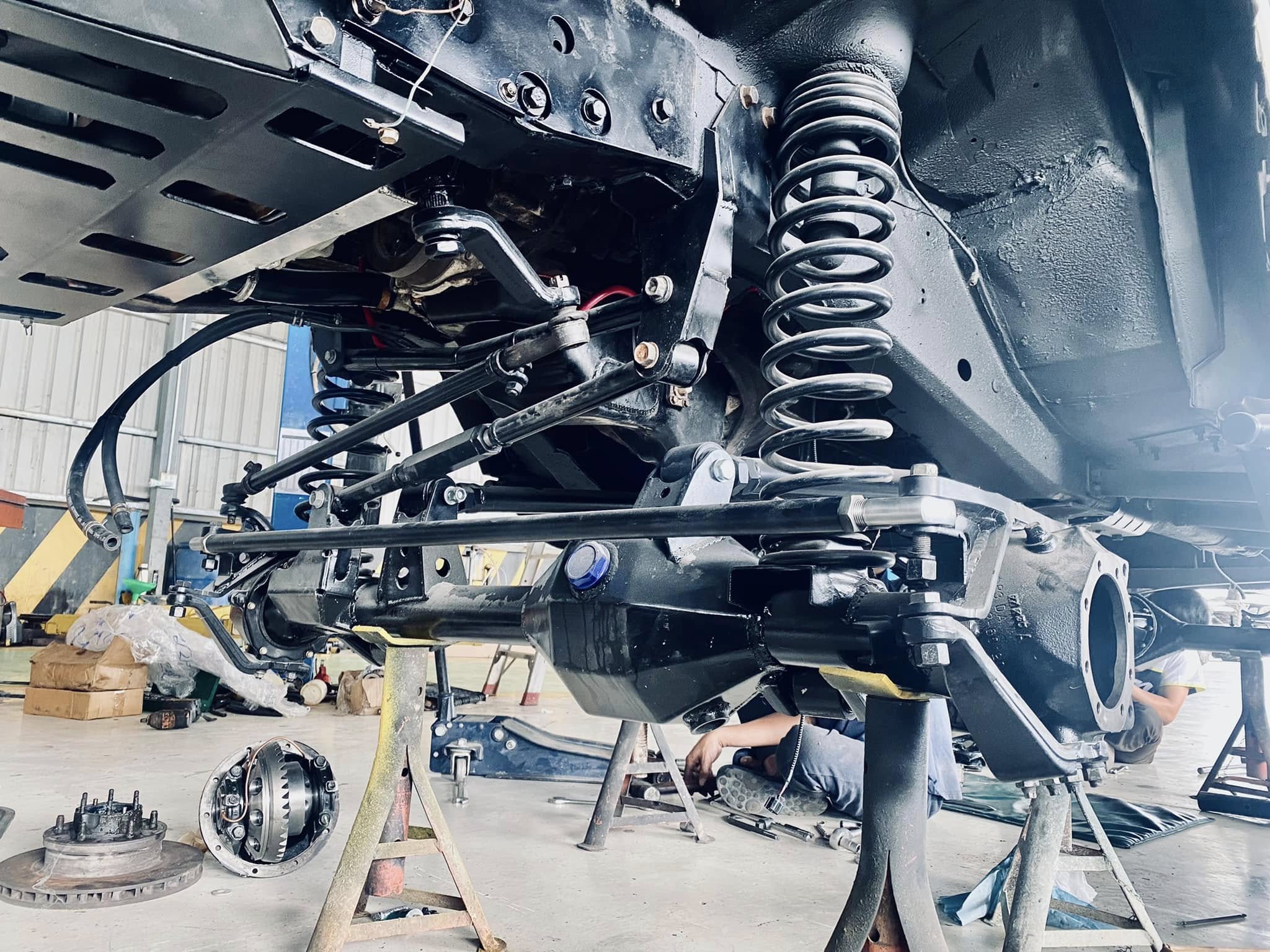 Front suspension rebuild with coil springs