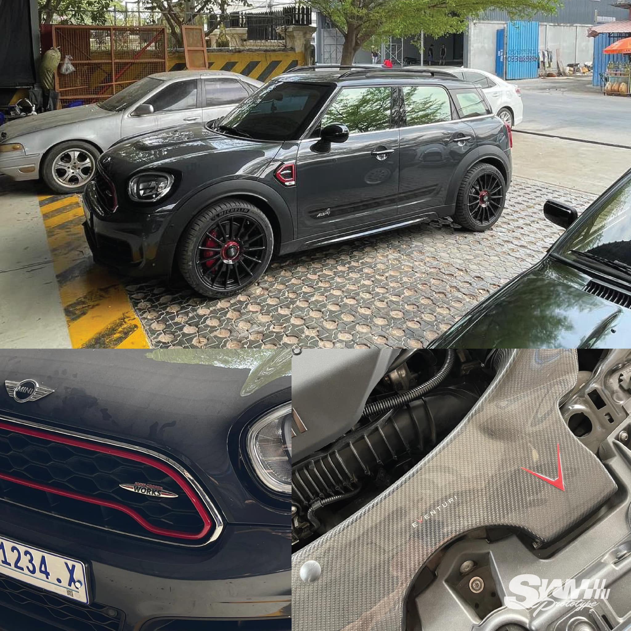 Mini Countryman JCW engine bay