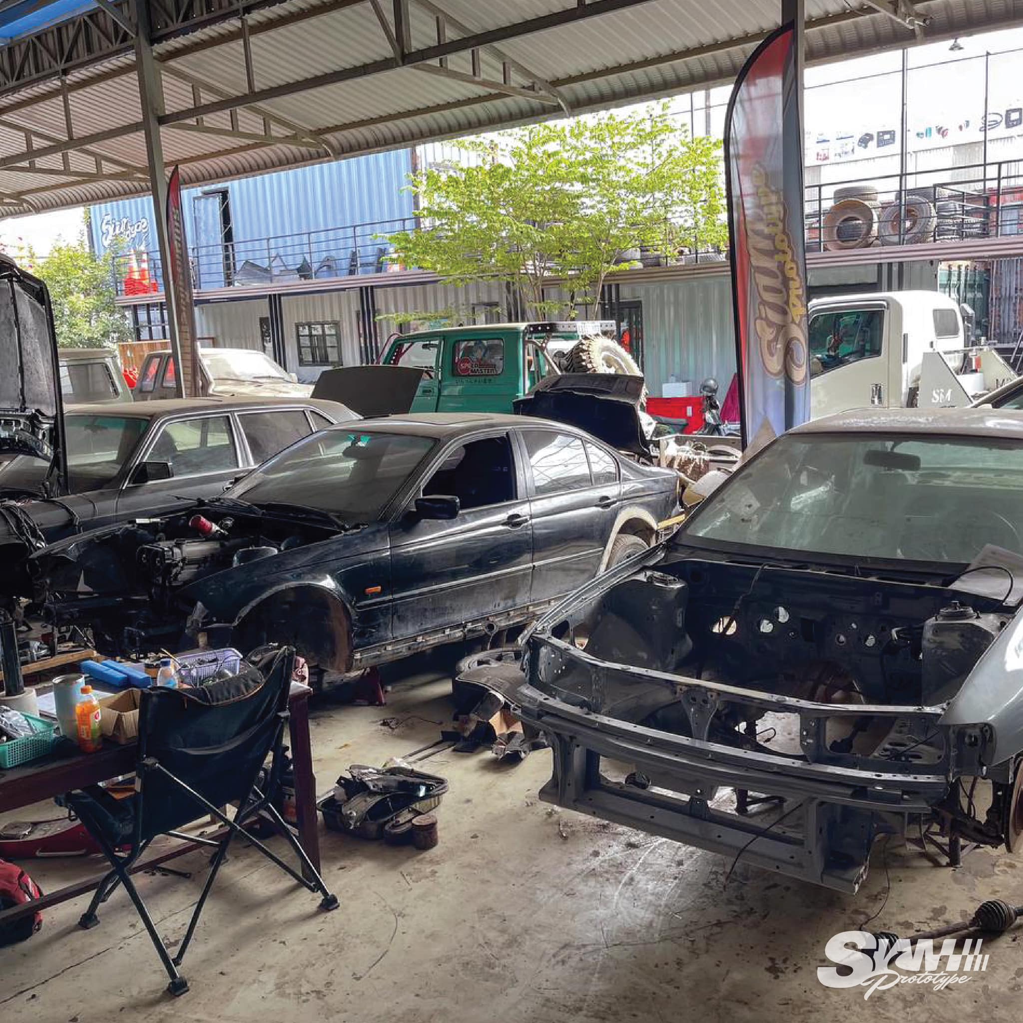 GC8 stripped, workshop wide